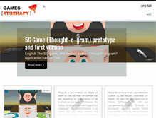 Tablet Screenshot of games4therapy.info